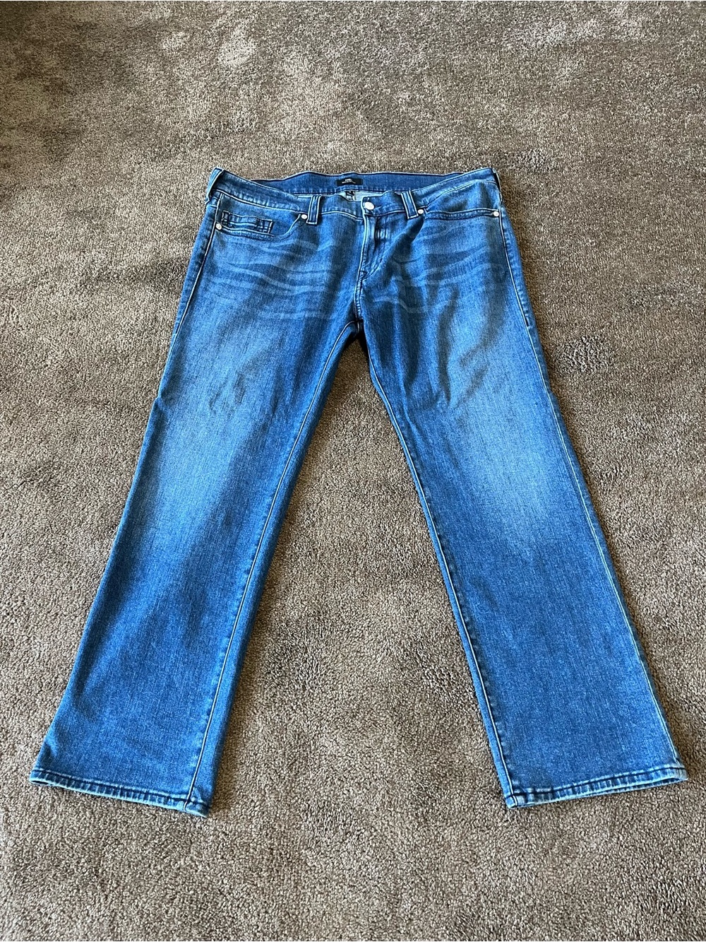 True Religion Men's Light Blue Straight Jeans - Picture 5 of 9